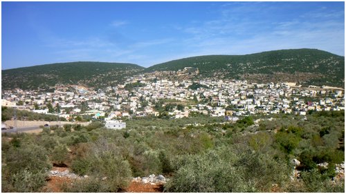 מראה הציורי של הכפר פקיעין