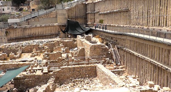 אזור חפירות חדש שנפתח למבקרים בעיר דוד